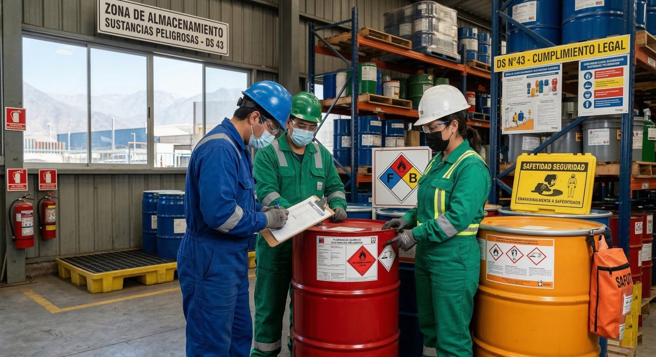 Guía de Manejo de Sustancias Peligrosas en Chile: Normativa, Riesgos y Capacitación