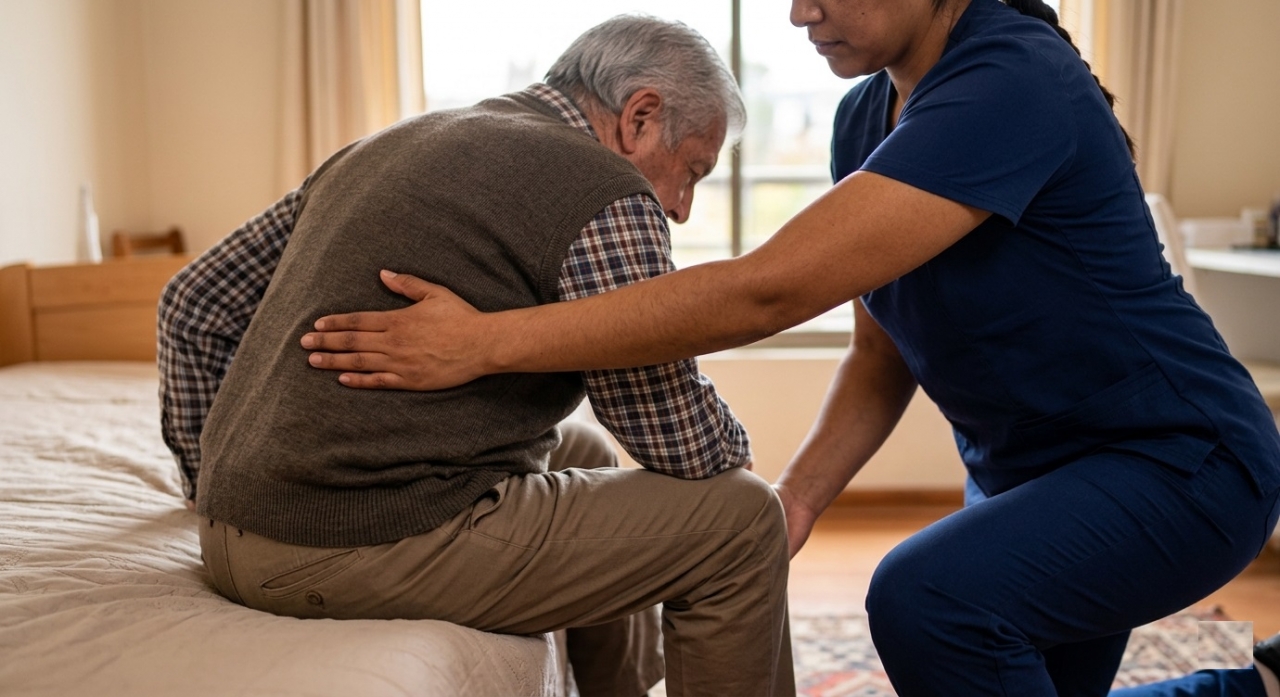 ¿Cómo movilizar a un adulto mayor de la cama a la silla de forma segura?
