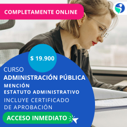 publicidad Administración Pública Mención Estatuto Administrativo
