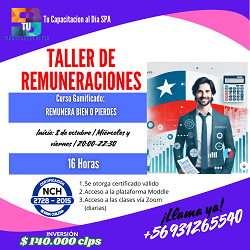 publicidad Taller de remuneraciones Gamificado (Remunera Bien o Pierdes)